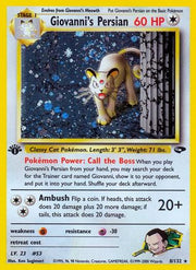 Giovanni's Persian 008/132  - Unlimited Holofoil Gym Challenge - Holo Rare