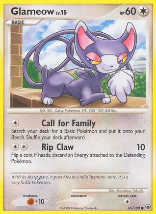 Glameow 065  - Reverse Holofoil Majestic Dawn - Common