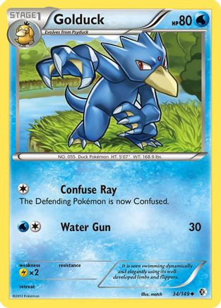 Golduck (34) 034  Boundaries Crossed - Uncommon