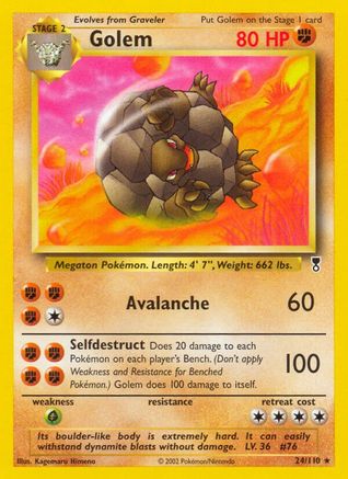 Golem 024  Legendary Collection - Rare