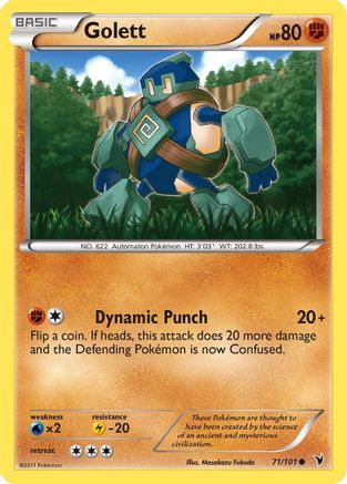 Golett 071  - Reverse Holofoil Noble Victories - Common