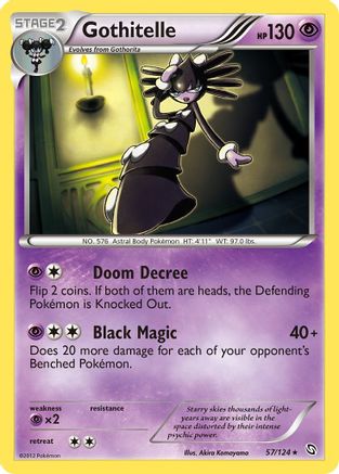 Gothitelle 057  - Reverse Holofoil Dragons Exalted - Rare