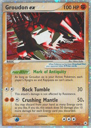 Groudon ex 093  - Holofoil Hidden Legends - Ultra Rare