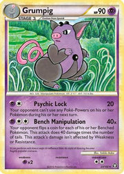 Grumpig 023  - Reverse Holofoil Triumphant - Rare