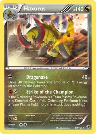 Haxorus 069/101  - Holofoil Plasma Blast - Holo Rare