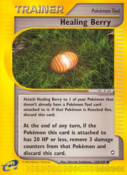 Healing Berry 125  - Reverse Holofoil Aquapolis - Uncommon