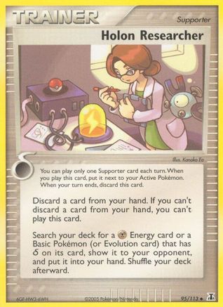 Holon Researcher 095/113  - Reverse Holofoil Delta Species - Uncommon