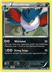 Honchkrow 073  - Reverse Holofoil Dragons Exalted - Rare