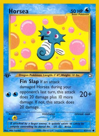 Horsea 062/111  - Unlimited Neo Genesis - Common