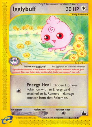 Igglybuff 067  - Reverse Holofoil Skyridge - Common