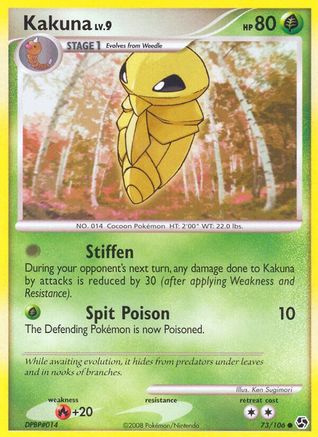 Kakuna 073  - Reverse Holofoil Great Encounters - Common