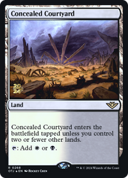 Concealed Courtyard (PRE-268) - Outlaws of Thunder Junction Promos Foil