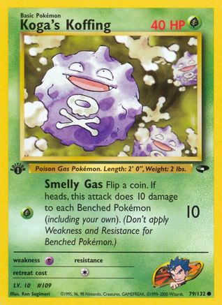 Koga's Koffing (79) 079/132  - Unlimited Gym Challenge - Common