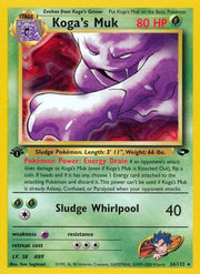 Koga's Muk 026/132  - Unlimited Gym Challenge - Rare