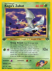 Koga's Zubat 083/132  - Unlimited Gym Challenge - Common