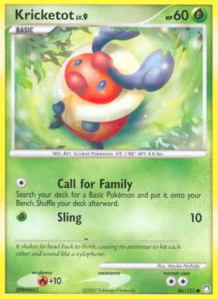 Kricketot 086  Mysterious Treasures - Common