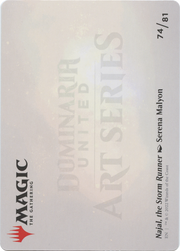 Najal, the Storm Runner // Najal, the Storm Runner (ADMU-074) - Dominaria United Art Series (Borderless) Foil