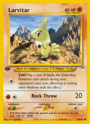 Larvitar 070/105  - 1st Edition Neo Destiny - Common