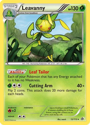 Leavanny 012/113  - Reverse Holofoil Legendary Treasures - Holo Rare