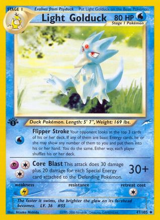Light Golduck 047/105  - Unlimited Neo Destiny - Uncommon