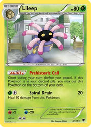 Lileep 003  - Reverse Holofoil Plasma Blast - Uncommon