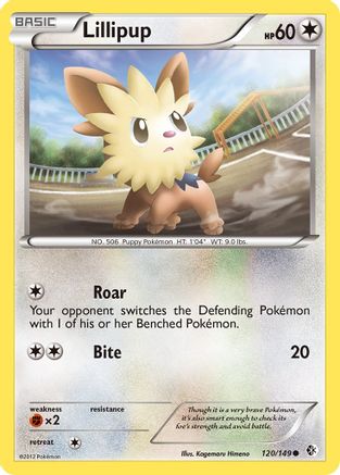 Lillipup 120  - Reverse Holofoil Boundaries Crossed - Common