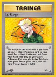 Lt. Surge (101) 101/132  - Unlimited Gym Heroes - Rare