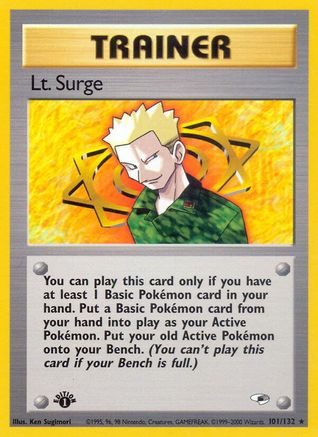 Lt. Surge (101) 101/132  - Unlimited Gym Heroes - Rare