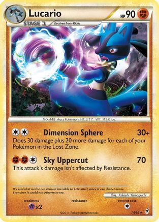 Lucario 014  - Holofoil Call of Legends - Holo Rare
