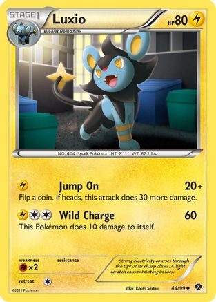 Luxio (44) 044  - Reverse Holofoil Next Destinies - Uncommon