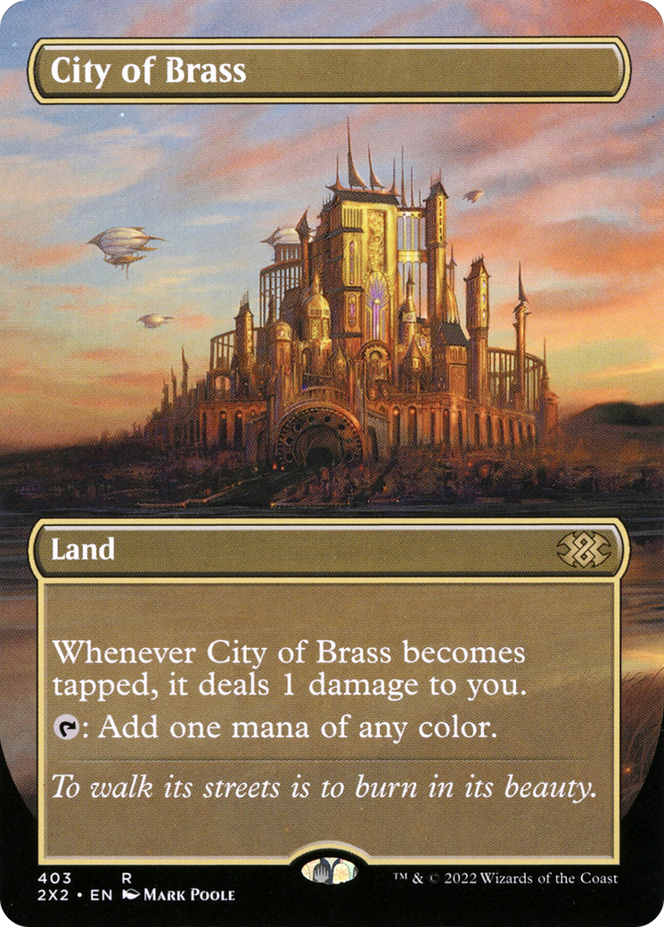 City of Brass (2X2-403) - Double Masters 2022 (Borderless)