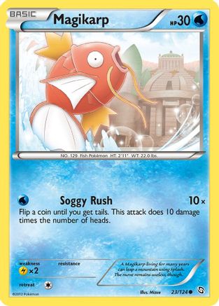 Magikarp 023/124  - Reverse Holofoil Dragons Exalted - Common