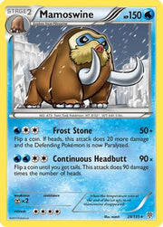 Mamoswine 028  - Reverse Holofoil Plasma Storm - Rare