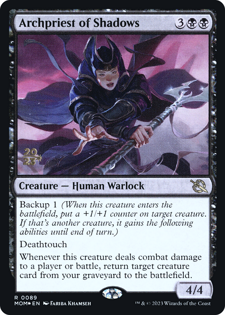 Archpriest of Shadows (PRE-89S) - March of the Machine Promos Foil