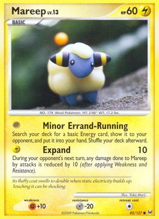 Mareep 082/127  - Reverse Holofoil Platinum - Common