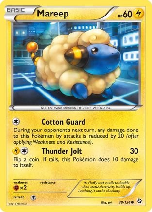 Mareep 038/124  - Reverse Holofoil Dragons Exalted - Common