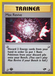 Max Revive 117/132  - 1st Edition Gym Challenge - Uncommon