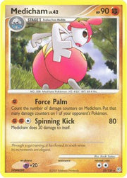 Medicham 032  - Reverse Holofoil Diamond and Pearl - Rare