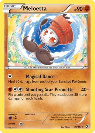 Meloetta (86) 086/113  Legendary Treasures - Rare