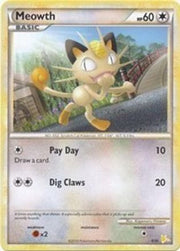 Meowth (#4) 004  HGSS Trainer Kit Gyarados & Raichu - Common