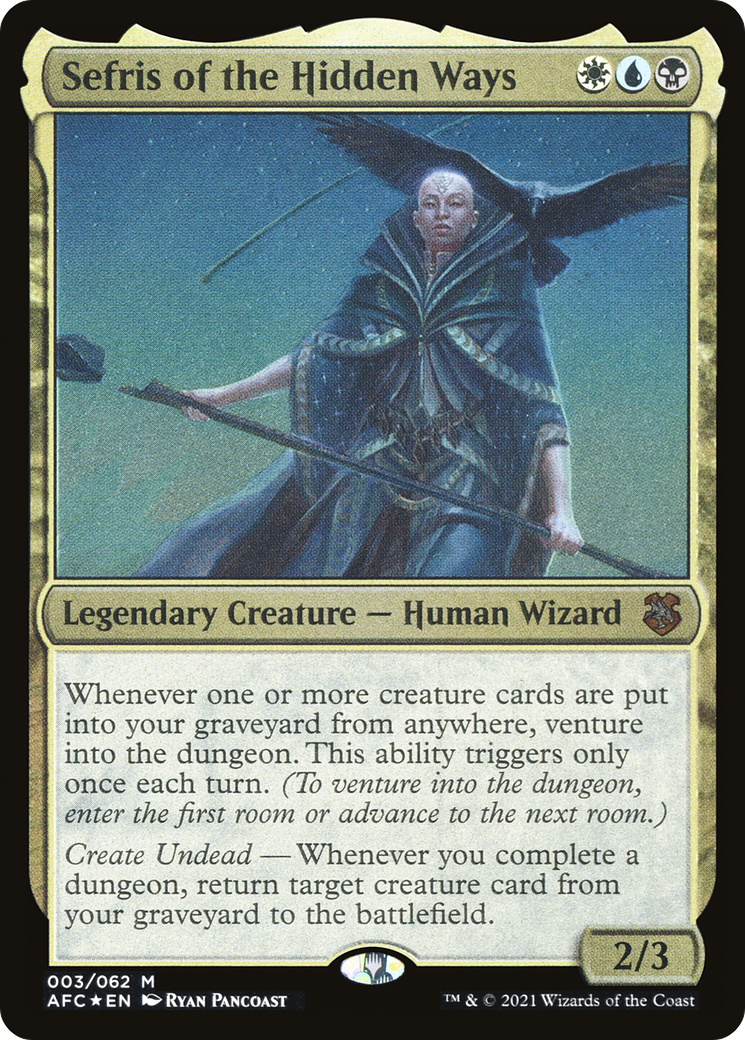 Sefris of the Hidden Ways (AFC-003) - Forgotten Realms Commander Display Commanders Foil