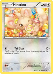 Minccino RC18/RC25  - Holofoil Legendary Treasures Radiant Collection - Common