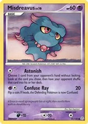 Misdreavus 091  - Reverse Holofoil Diamond and Pearl - Common