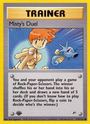 Misty's Duel 123/132  - 1st Edition Gym Heroes - Common
