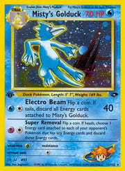Misty's Golduck 012/132  - Unlimited Holofoil Gym Challenge - Holo Rare