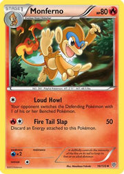 Monferno 016  - Reverse Holofoil Plasma Storm - Uncommon