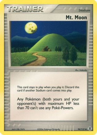 Mt. Moon 094  - Reverse Holofoil FireRed & LeafGreen - Uncommon