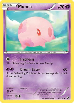 Munna 048  - Reverse Holofoil Black and White - Uncommon