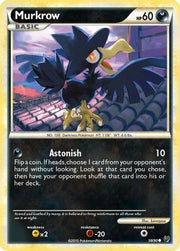 Murkrow (58) 058/90  - Reverse Holofoil Undaunted - Common