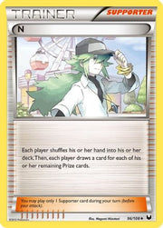 N (Supporter) 096/108  - Reverse Holofoil Dark Explorers - Uncommon
